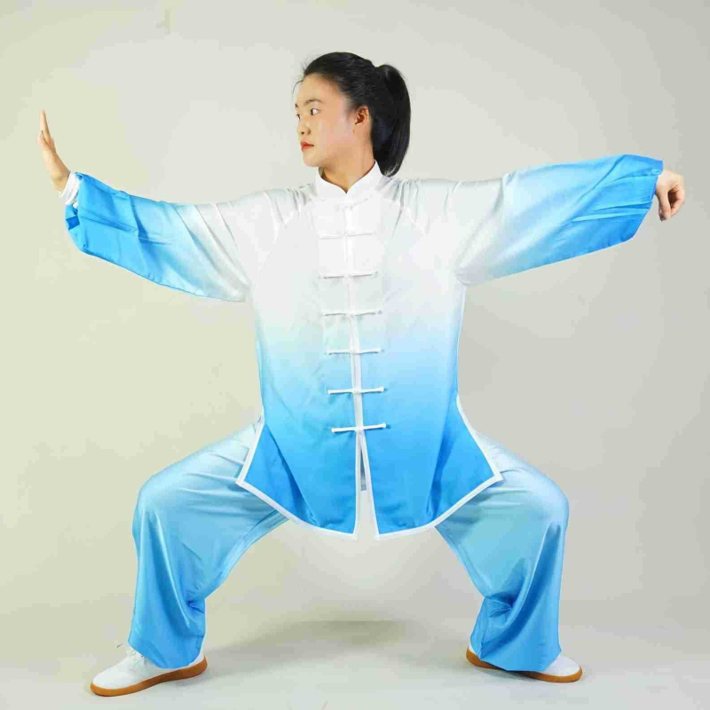 Tai Chi uniforma, unisex, dospelí, podšívka z mliekovej hodvábie, polyesterová látka (100% polyester)