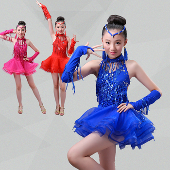Ljetni latino plesni kostim za djevojčice – kostim za probe i nastupe