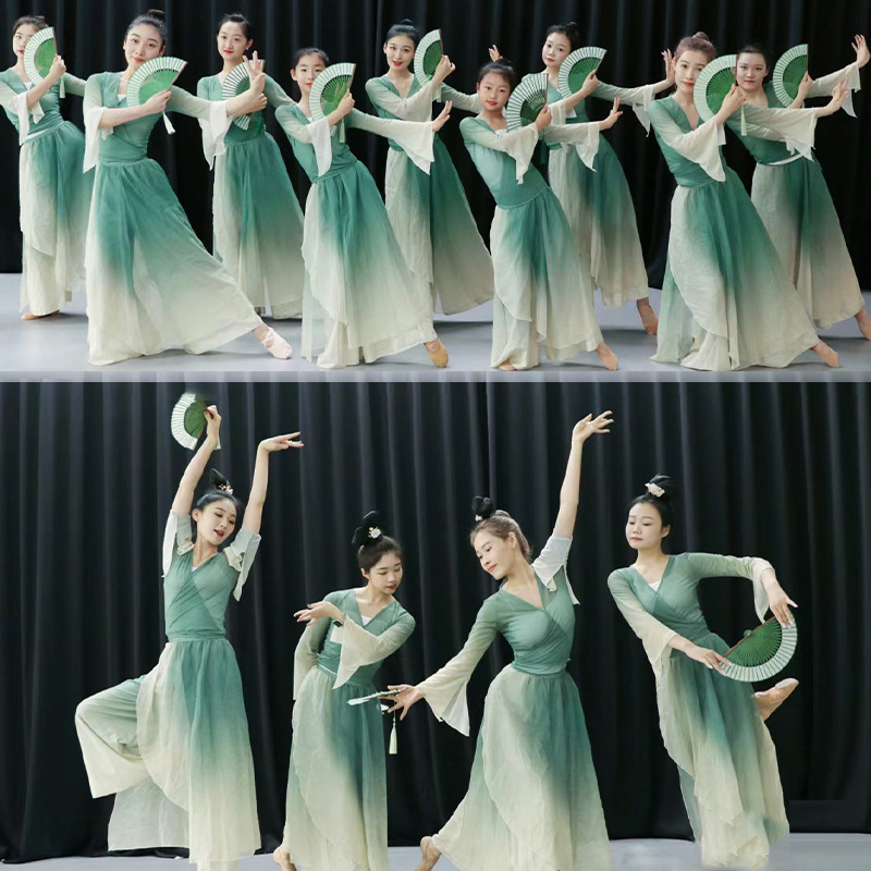 Női táncruha - folyó esésű poliészter elasztikus anyagú ruha színpadra, 18–24 évesek, 2023 nyár