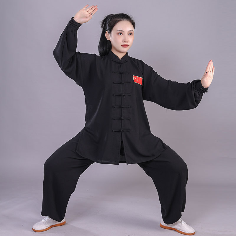 Macro Sentiment Unisex Tai Chi set s vezom zastave — 100% poliester, za odrasle