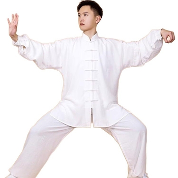 Uniformă Tai Chi – țesătură corduroy pentru exterior, conținut de in 96–100%, căptușeală corduroy, cod produs 1000090365