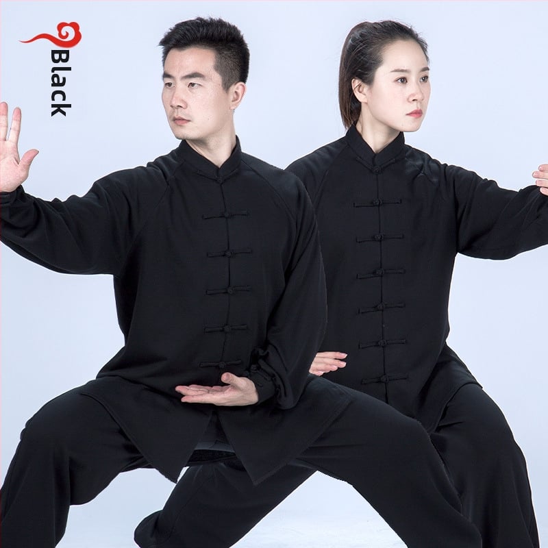 Taichi mikina na jeseň-zimu – unisex, 100% bavlna, jednoduchý vzor, pre Tai Chi cvičenie