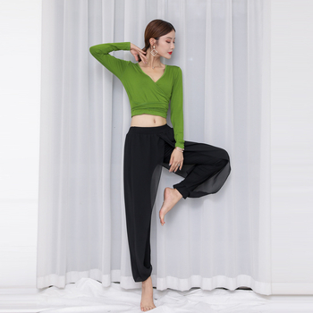 Női hosszú ujjú hastánc ruha — modal-pamut keverék hálópaneles kialakítás, 2023 tavasz kollekció