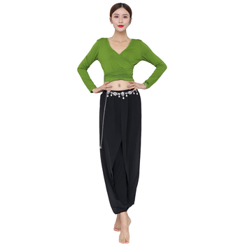 Női hosszú ujjú hastánc ruha — modal-pamut keverék hálópaneles kialakítás, 2023 tavasz kollekció