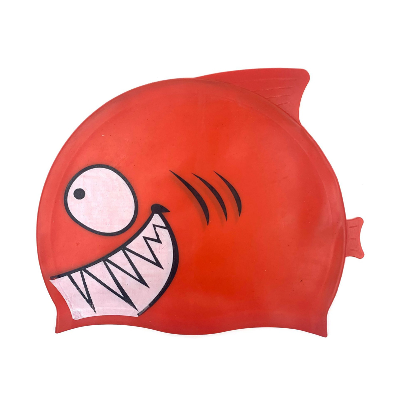 Taupo silikoninė plaukimo kepurė vaikams – mielas žuvies dizainas, atspari vandeniui, plaukimo įranga