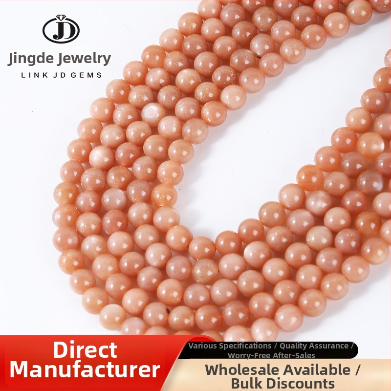 Jingde Sunčev kamen Labave perle – DIY komponente za nakit, rezanje-brušenje-poliranje, polu završni elementi za narukvicu