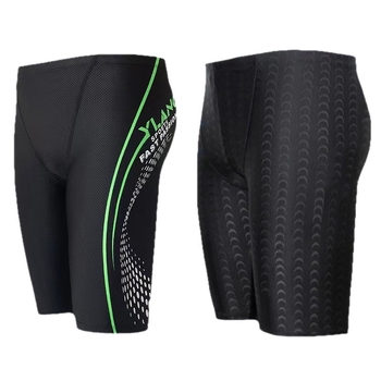 Мъжки плувни шорти за бързо съхнене, квадратна кройка, принт, 80–90% полиестер, 200 г/м²