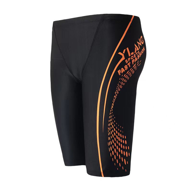 Мъжки плувни шорти за бързо съхнене, квадратна кройка, принт, 80–90% полиестер, 200 г/м²