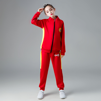 Dječja Sanda uniform za borilačke vještine, unisex, s printom, tkanina: južno-korejska svila; sastav: 95% poliester, 5% spandex; pogodna za trčanje, vožnju biciklom i trening borilačkih vještina