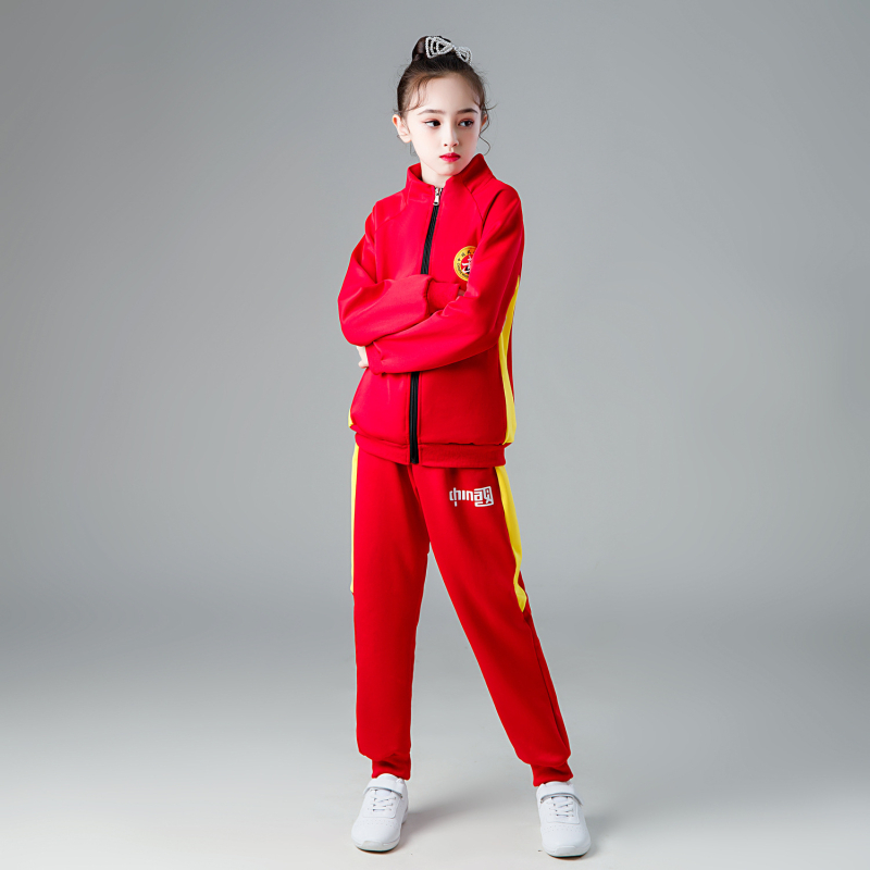 Dječja Sanda uniform za borilačke vještine, unisex, s printom, tkanina: južno-korejska svila; sastav: 95% poliester, 5% spandex; pogodna za trčanje, vožnju biciklom i trening borilačkih vještina