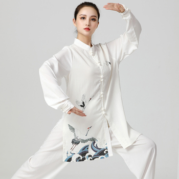 Unisex Tai Chi odijelo za proljeće-ljeto 2022, labav kroj, set za trening i izvedbu Wušu, pamuk-mješavina (55% pamuk)
