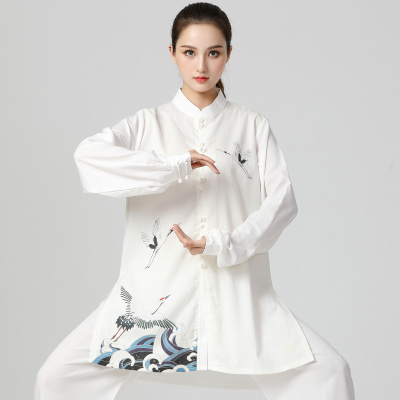 Unisex Tai Chi odijelo za proljeće-ljeto 2022, labav kroj, set za trening i izvedbu Wušu, pamuk-mješavina (55% pamuk)