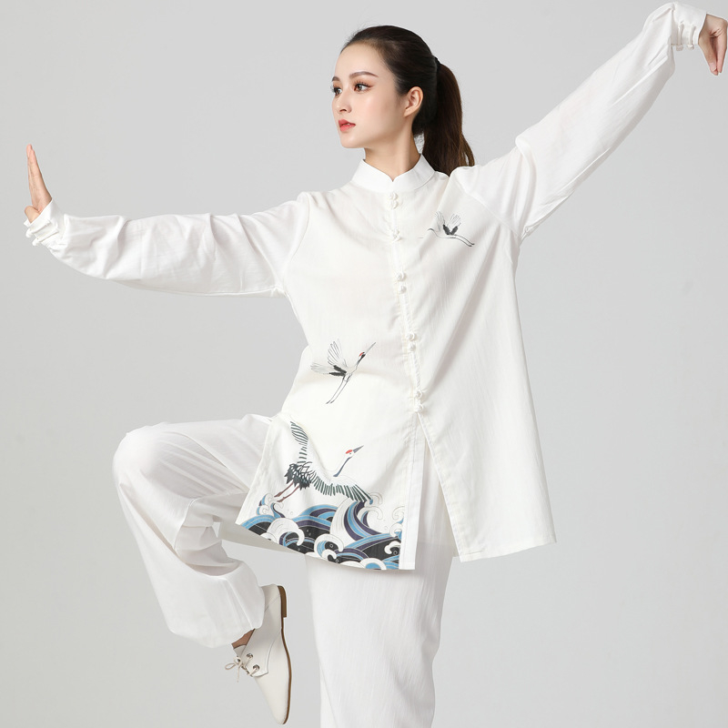 Unisex Tai Chi odijelo za proljeće-ljeto 2022, labav kroj, set za trening i izvedbu Wušu, pamuk-mješavina (55% pamuk)