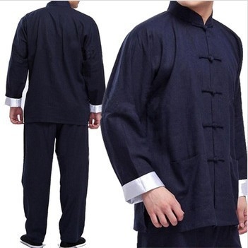 Lanena Tai Chi uniforma, dugi rukav, unisex, odjeća za borilačke vještine