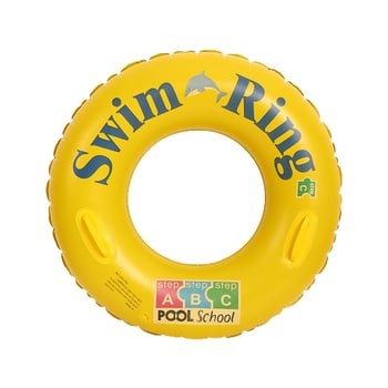 Plivački prsten za djecu — crtani uzorak, PVC materijal, napuhan (Kategorija: plivački prsten; Publika: djeca; Materijal: obični PVC; Uzorak: crtani)