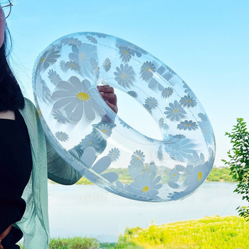 Novi debeli prozirni plivački prsten s zaštitom od prevrtanja za odrasle i djecu