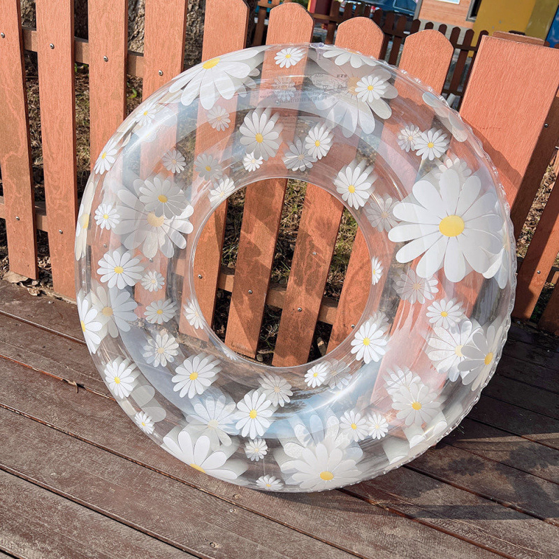 Novi debeli prozirni plivački prsten s zaštitom od prevrtanja za odrasle i djecu