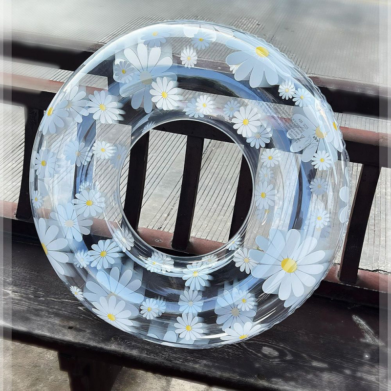 Novi debeli prozirni plivački prsten s zaštitom od prevrtanja za odrasle i djecu