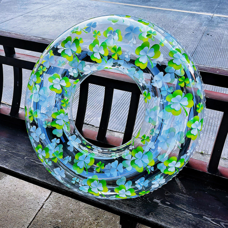 Novi debeli prozirni plivački prsten s zaštitom od prevrtanja za odrasle i djecu