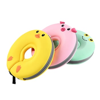 Balenra Plivački prsten za bebe – debeli, bez napuhavanja, s izšivenim uzorkom, 3D ekološki materijal s prozračnim slojem, za plivanje i vodene igre