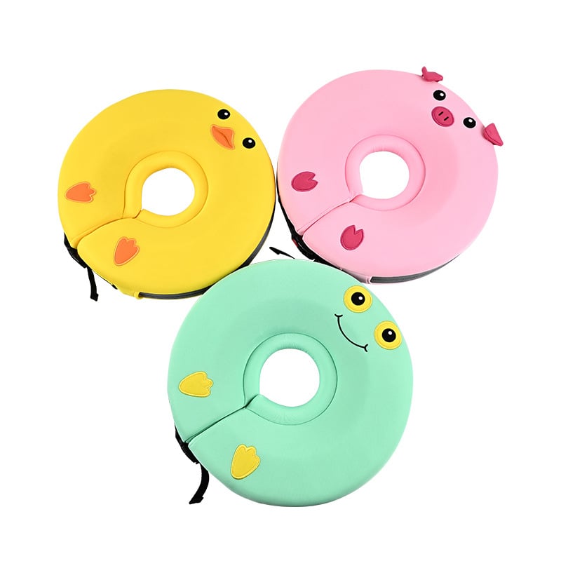 Balenra Plivački prsten za bebe – debeli, bez napuhavanja, s izšivenim uzorkom, 3D ekološki materijal s prozračnim slojem, za plivanje i vodene igre