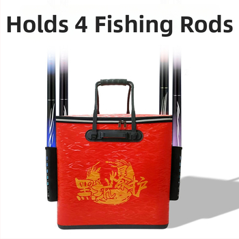 Storintas EVA žvejybos įrangos krepšys – atsparus vandeniui, sulankstomas, nešiojamas, daugiafunkcis