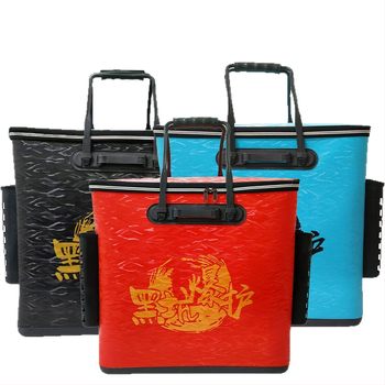 Storintas EVA žvejybos įrangos krepšys – atsparus vandeniui, sulankstomas, nešiojamas, daugiafunkcis