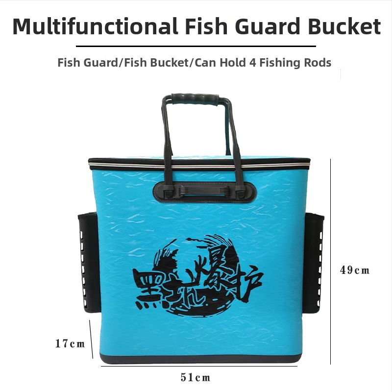 Storintas EVA žvejybos įrangos krepšys – atsparus vandeniui, sulankstomas, nešiojamas, daugiafunkcis