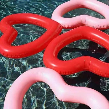 Širdies formos plaukimo žiedas iš PVC, ekologiška medžiaga, storis 0,2 mm, skirtas suaugusiems