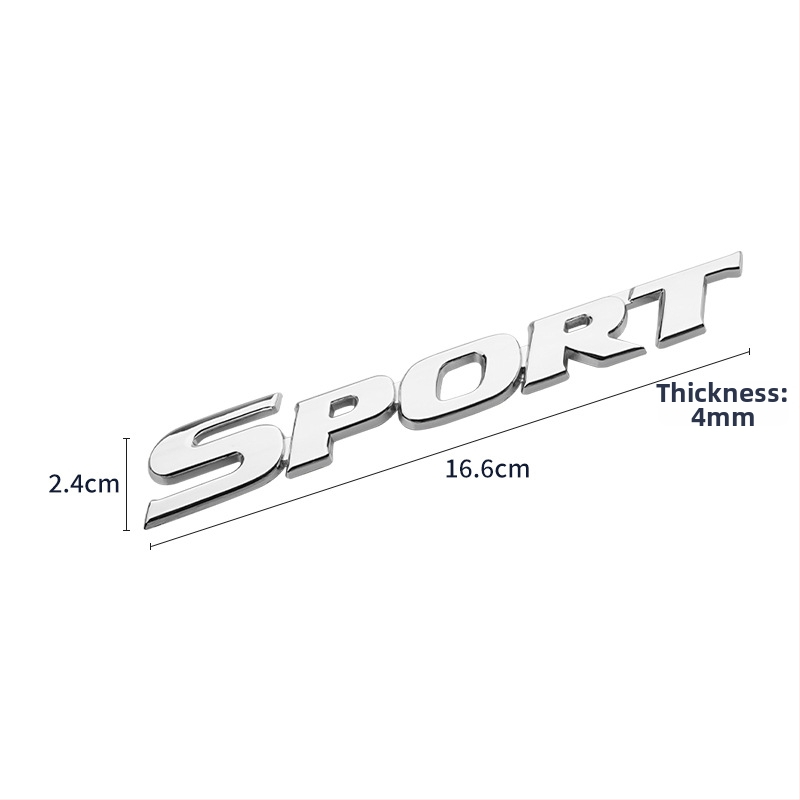 4x4 zadný štítok, 3D nálepka karosérie, s lepidlom, univerzálny model, vzor V6V8