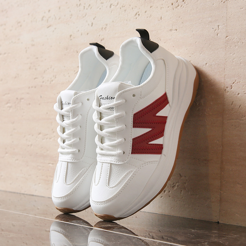 Pantofi casual pentru femei din PU, vârf rotund, închidere cu șiret în față, căptușeală respirabilă