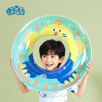 Vaikų plaukimo žiedas su gyvūnų karikatūriniu motyvu, aplinkai draugiškas PVC (vaikams, aplinkai draugiškas PVC, karikatūrinis motyvas)