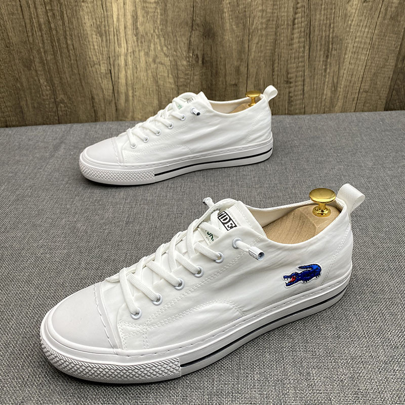 Unisex platnene tenisice, prozračne i udobne, niski profil, gumeni potplat, korejski stil (Gornji dio: platno; Stil: korejska verzija; Otvaranje: plitko; Zatvaranje: bez vezica; Potplat: gumeni)
