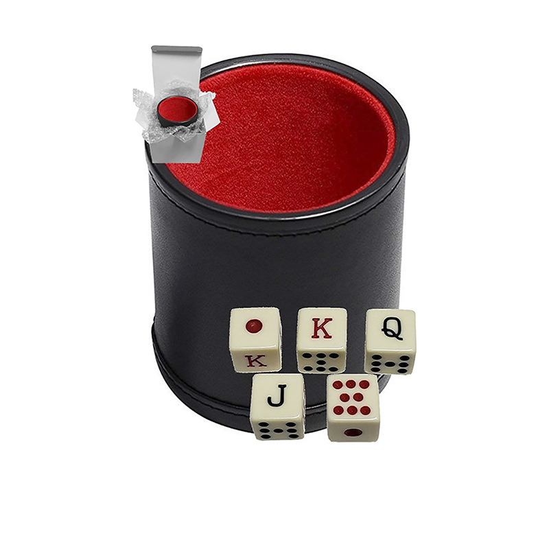 Set de cupe pentru zaruri din ABS, design dreptunghiular, cutie 100 bucăți, logo personalizat