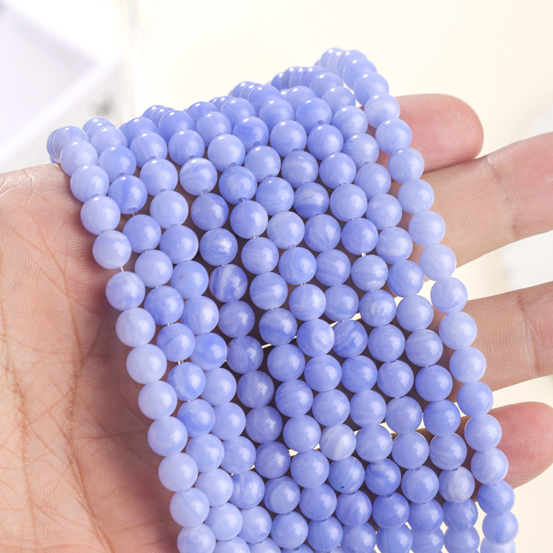 Mărgele pentru bijuterii – piatră, manual, rotunde, model aleatoriu, primăvara 2025