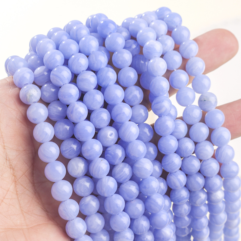 Mărgele pentru bijuterii – piatră, manual, rotunde, model aleatoriu, primăvara 2025