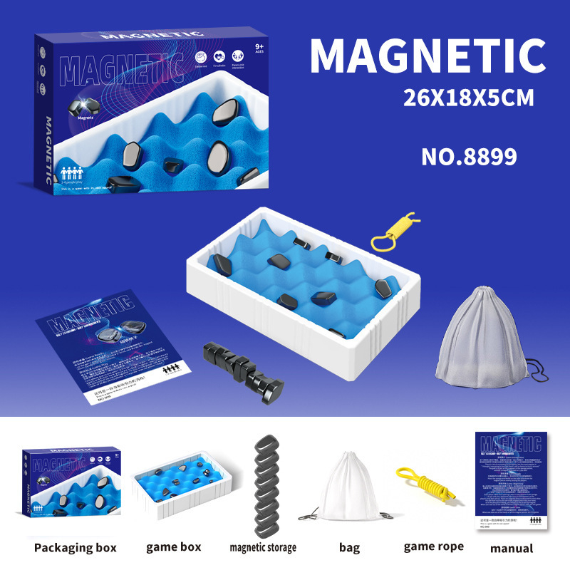 Magnetická bitka šach - rodinná stolová hra pre deti, rozvíja logické myslenie, interakcia rodič-dieťa