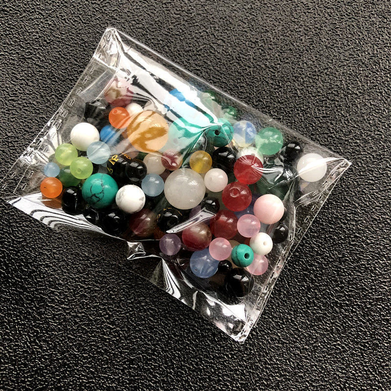 Amestec de mărgele calcedonie și agată — mărgele rotunde, ambalate, semifinisate