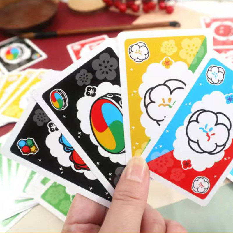 Deluxe kartaška igra za zabavu s debelim sjajnim kartama — Fun branda, društvena kartaška igra za djecu 4–6 godina