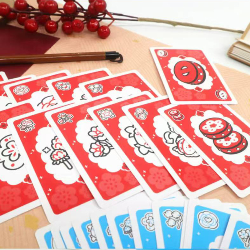 Deluxe kartaška igra za zabavu s debelim sjajnim kartama — Fun branda, društvena kartaška igra za djecu 4–6 godina