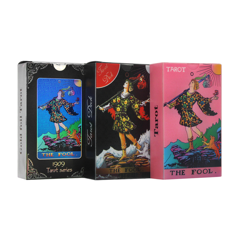 Waite Tarot za početnike - Watt, PET + zlatni folij, karte stolne igre, predviđanje sudbine, 14+