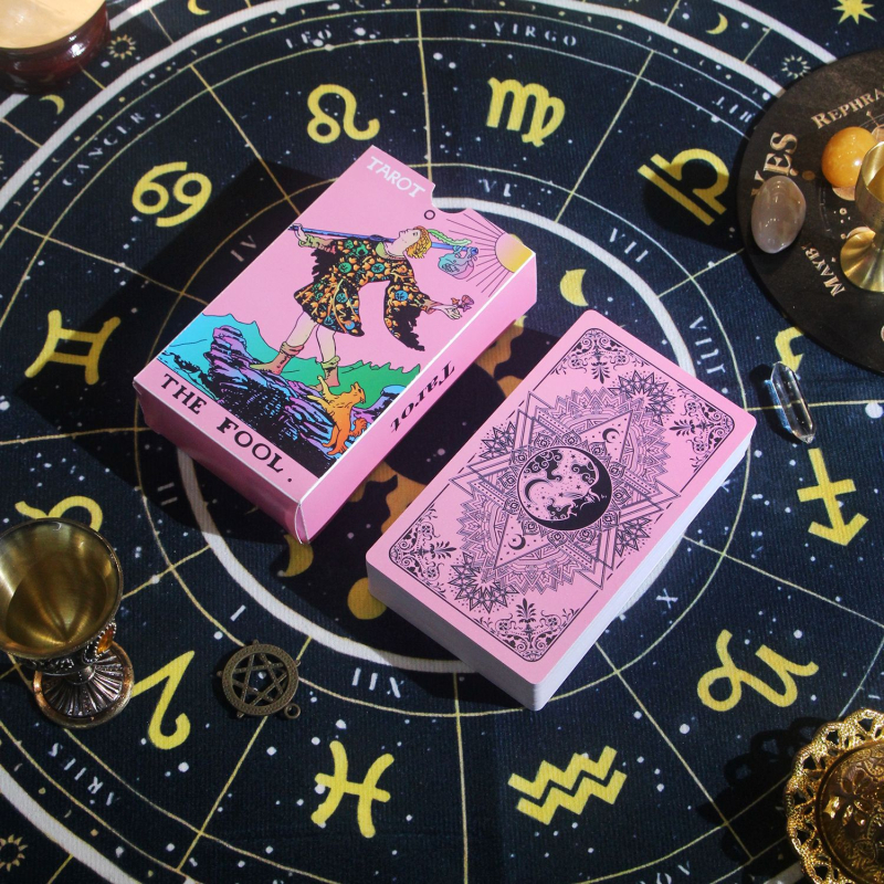 Waite Tarot za početnike - Watt, PET + zlatni folij, karte stolne igre, predviđanje sudbine, 14+