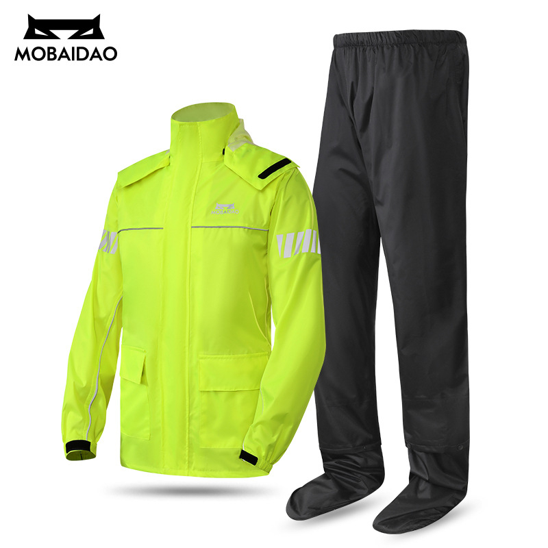 Dvodijelni vodootporni kaput za motocikl, tkanina Chunya poliester mreža, Unisex