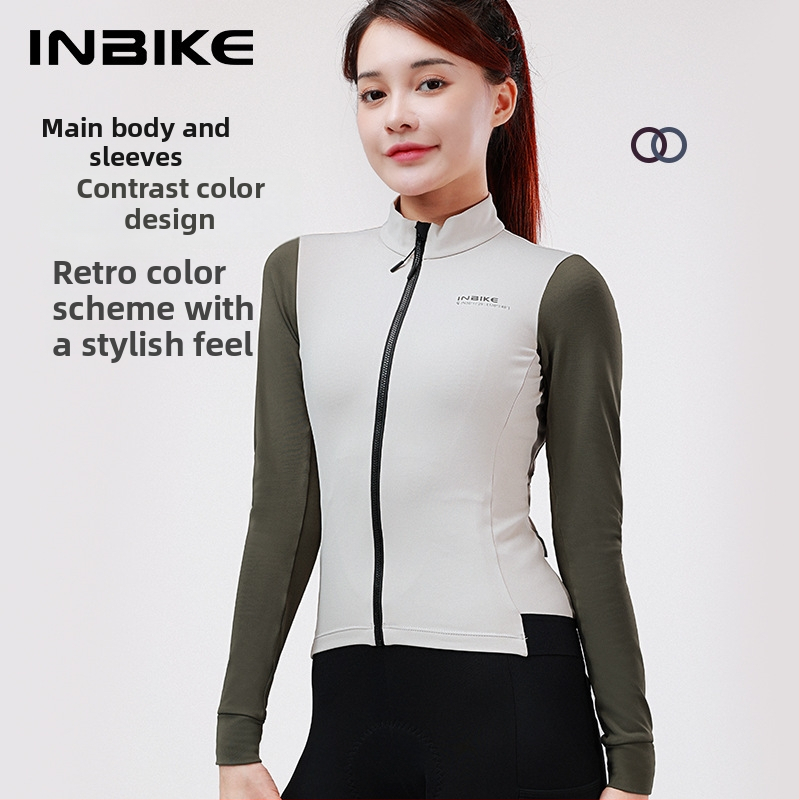 INBIKE fleecová teplá cyklistická súprava, unisex, jesenná vetroodolná dlhá rukávová bunda
