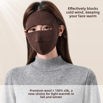 Mască de ciclism cu acoperire completă, respirabilă, protecție UV, protecție solară și căldură