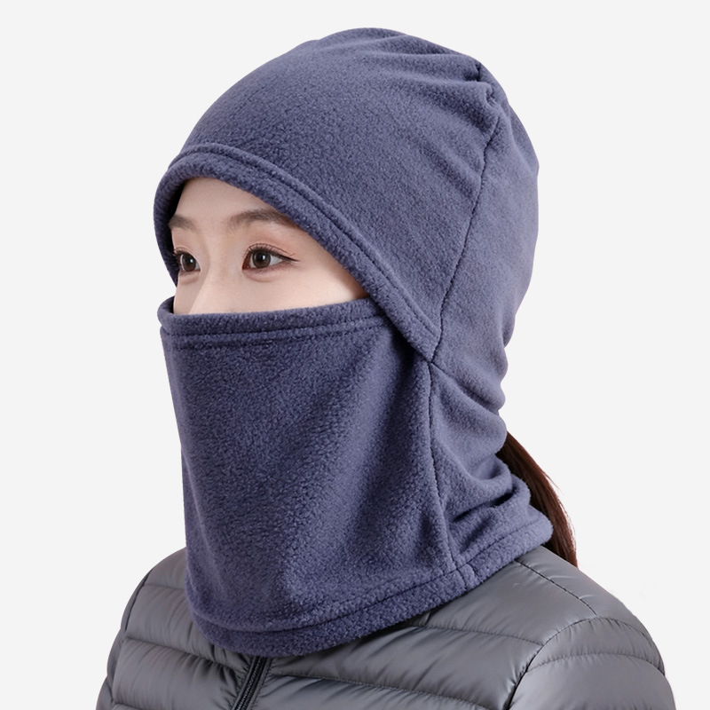 Jednokatna topla balaklava kapuljača za zimu – poliester, unisex, zaštita lica za vožnju biciklom i skijanje