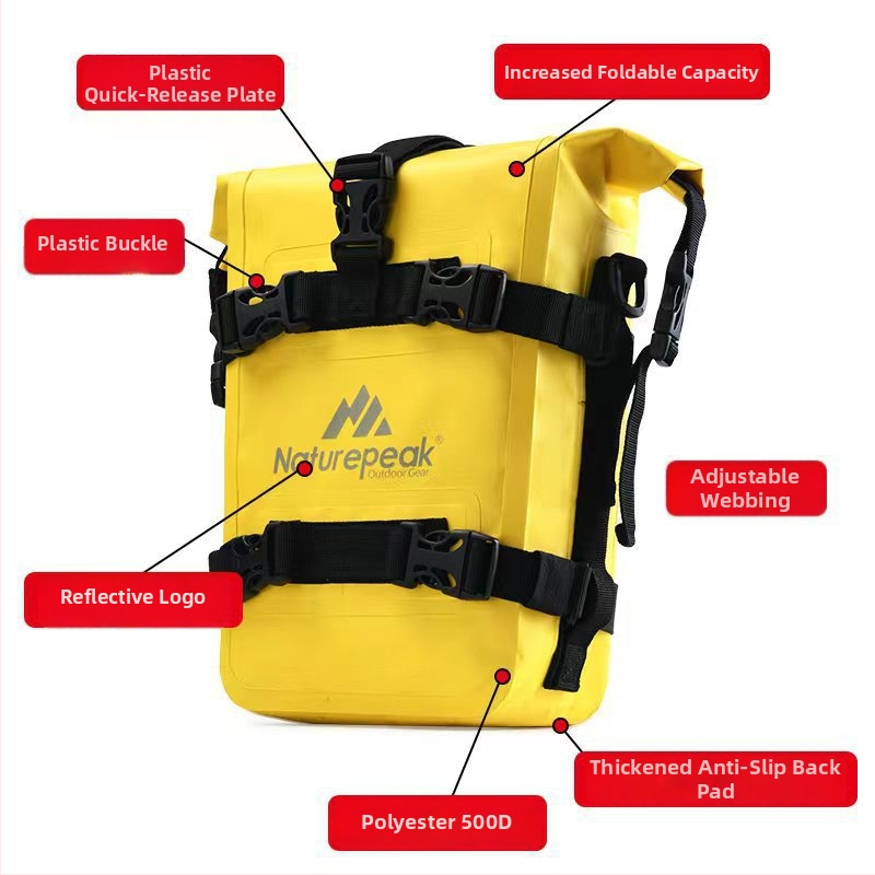 Naturepeak PVC velosipēdu soma, 8 L ietilpība