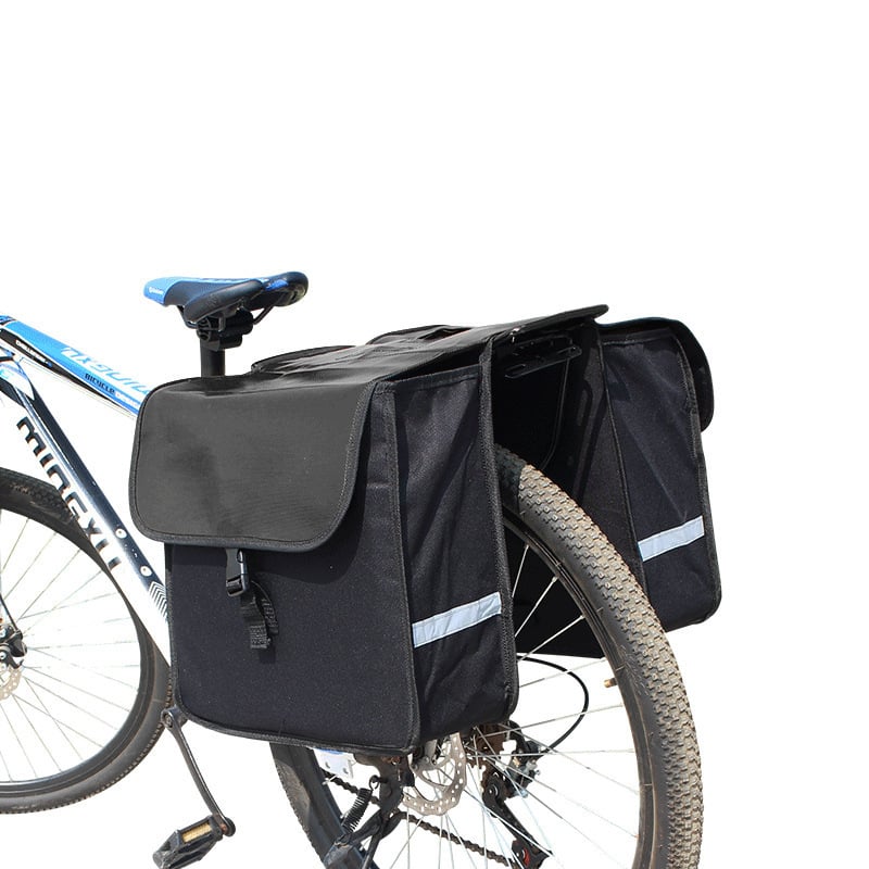 Hátsó kerékpáros táska a csomagtartóra, pannier táska, oldaltáska, 28 L kapacitás