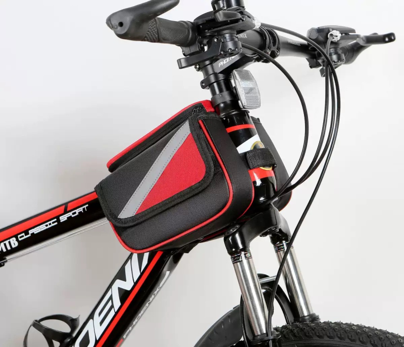 Torba za gornju cijev MTB-a s džepom za telefon s osjetljivim na dodir, model 2706, Hangdong, poliester