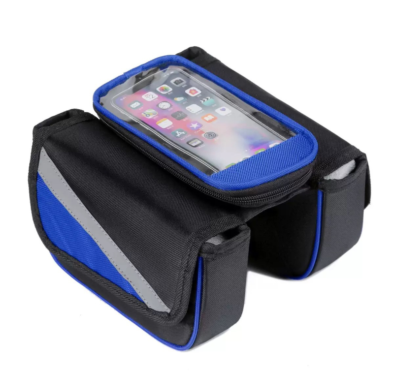 Torba za gornju cijev MTB-a s džepom za telefon s osjetljivim na dodir, model 2706, Hangdong, poliester